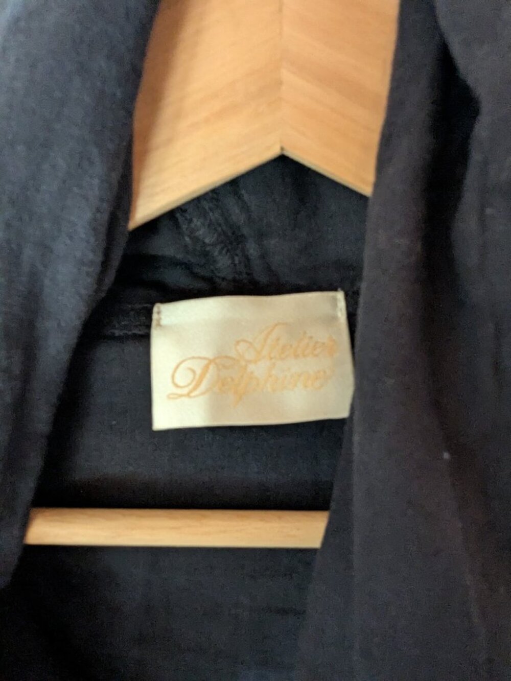 Atelier Delphine Double Layer Gauze Kimono navy - Picture 2 of 4